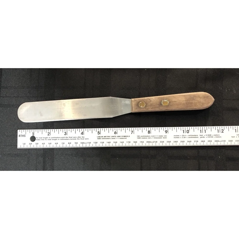 Vintage Stanley  Spatula Spreader Serrated Stainless Steel Blade Frosting Cake - Picture 6 of 6